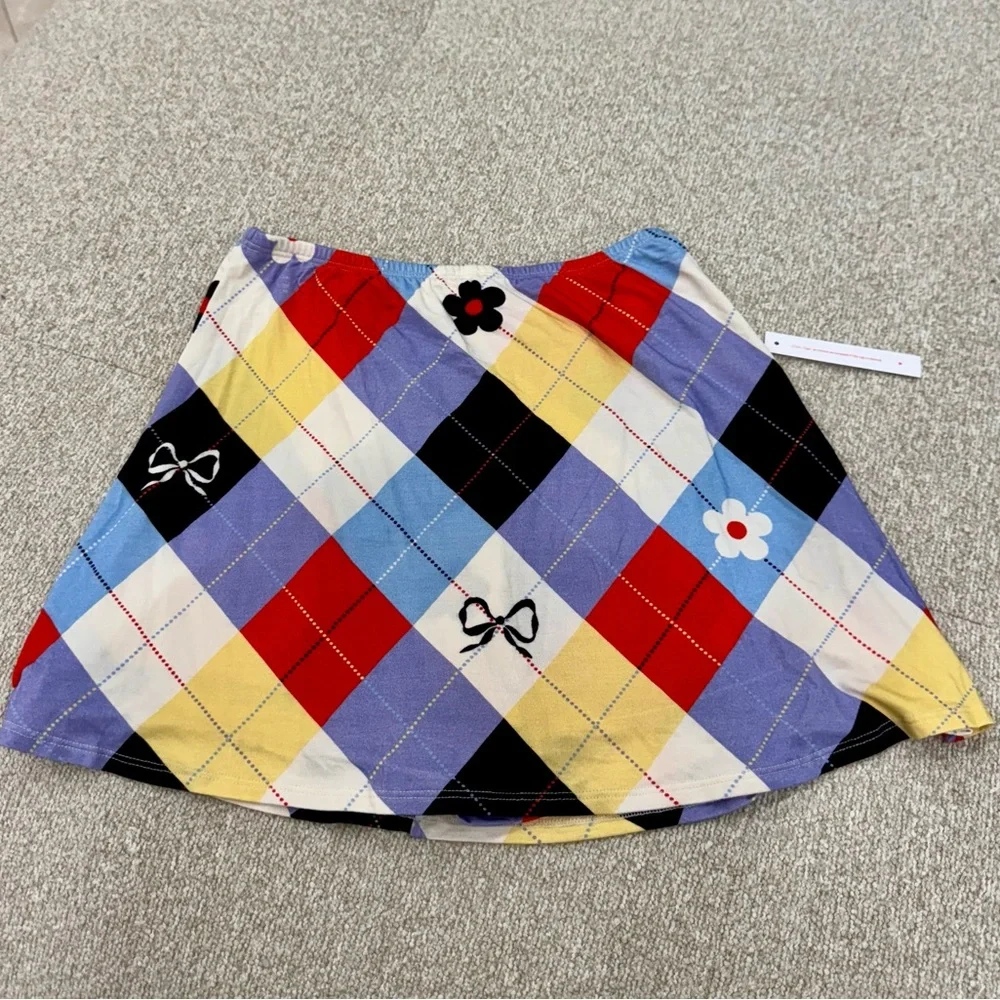 NWT LISA SAYS GAH CIRQUE ARGYLE DARCY SKORT - Picture 4 of 8